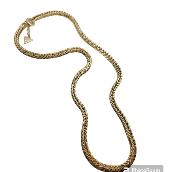 GUESS NWOT GOLDPLATED FOXTAIL  ROPE STYLE CHAIN NECKLACE - Picture 3 of 6
